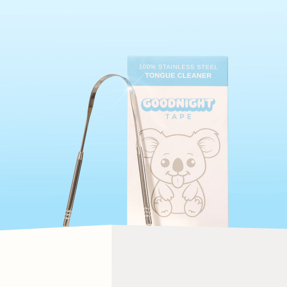 Stainless Steel Tongue Cleaner - Goodnight Tape - snoring aid